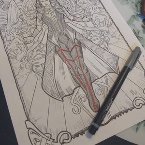 Scarlet witch coloring page wanda maximoff digital download instant download
