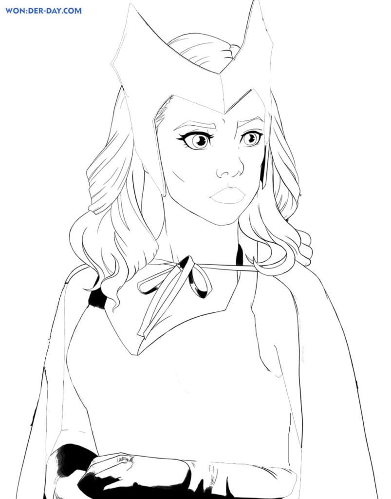 Wandavision coloring pages