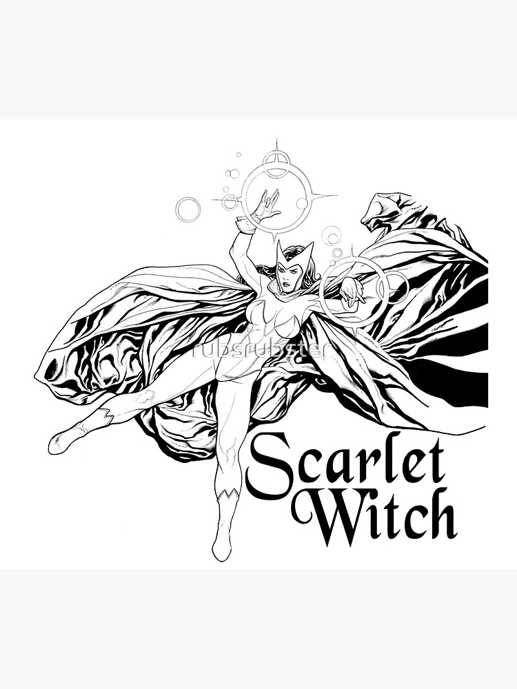 Scarlet witch photographic print for sale by rubsrubster