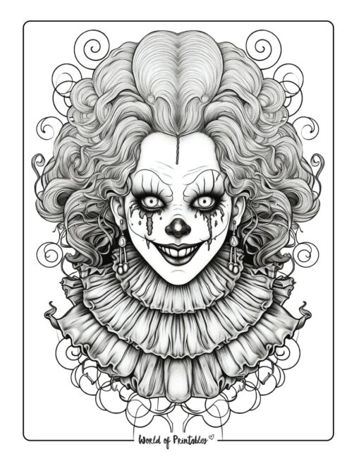Horror coloring pages