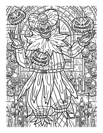 Adult horror coloring pages stock illustrations cliparts and royalty free adult horror coloring pages vectors