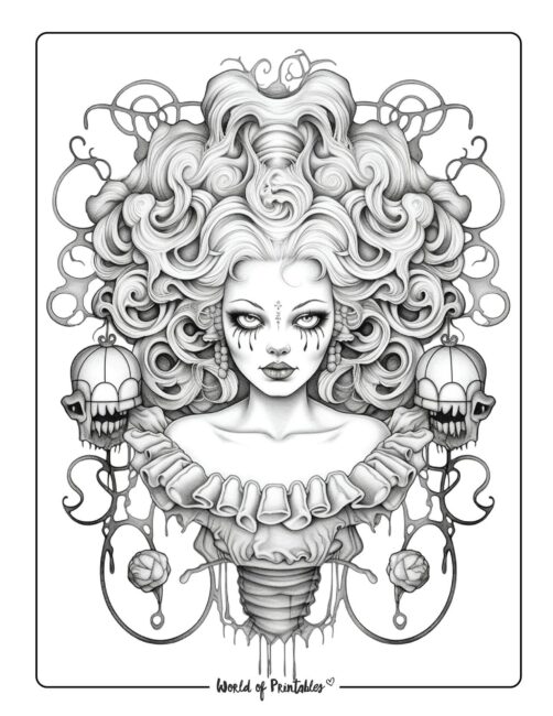 Horror coloring pages