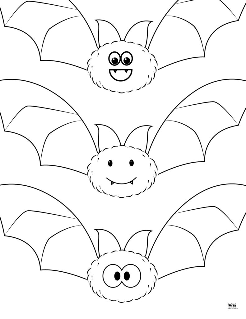 Bat templates coloring pages