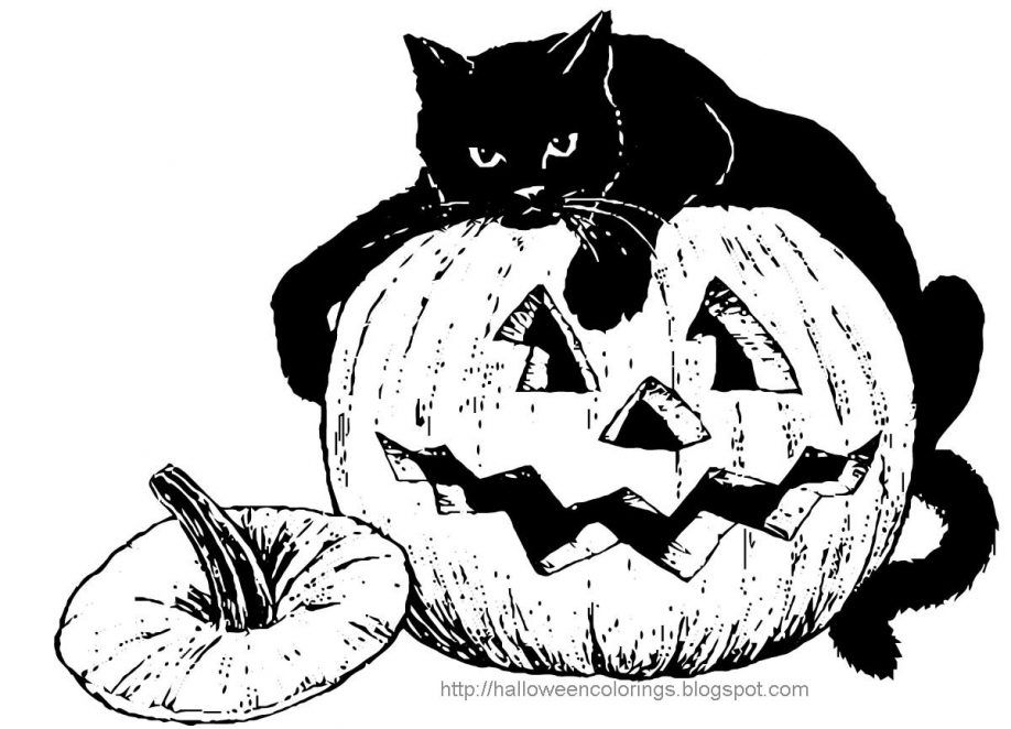 Coloring scary halloween coloring pages scary halloween cat coloring pages scary halloween colâ desenho de abãbora abobora para colorir gato do dia das bruxas