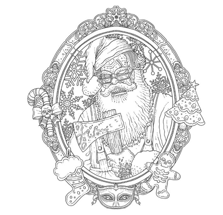 Iclist previews beauty of horror ghosts of christmas coloring book sc