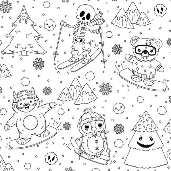 The creepy cute goth coloring book pretty scary coloring pages for year