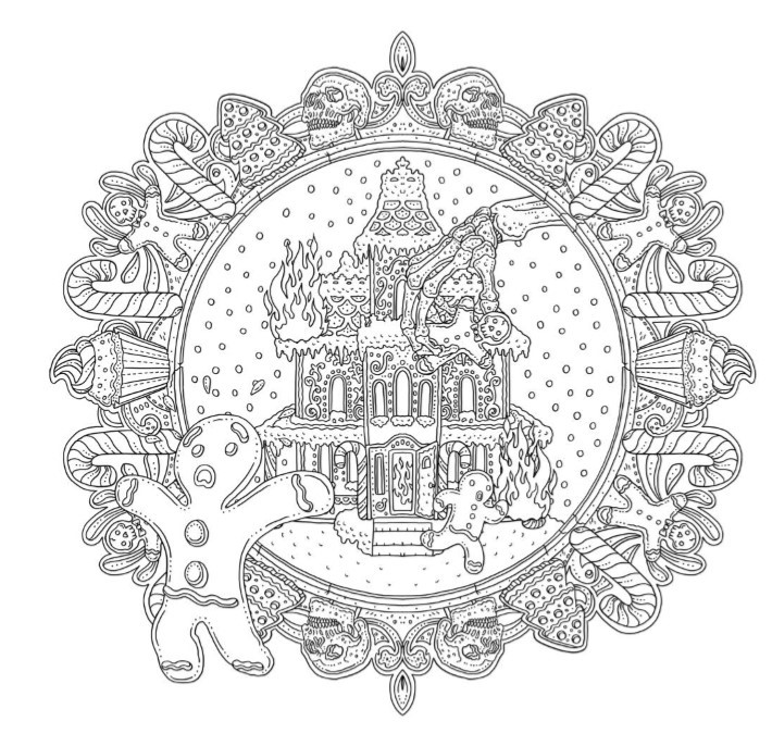 Iclist previews beauty of horror ghosts of christmas coloring book sc