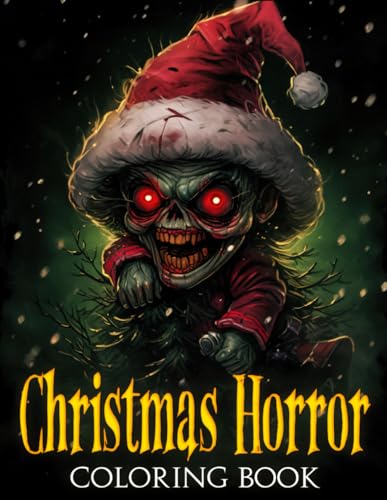Christmas horror coloring book spine