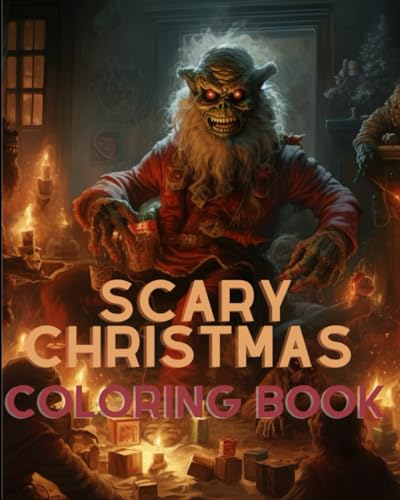 Scary christmas coloring book by james edward hansen