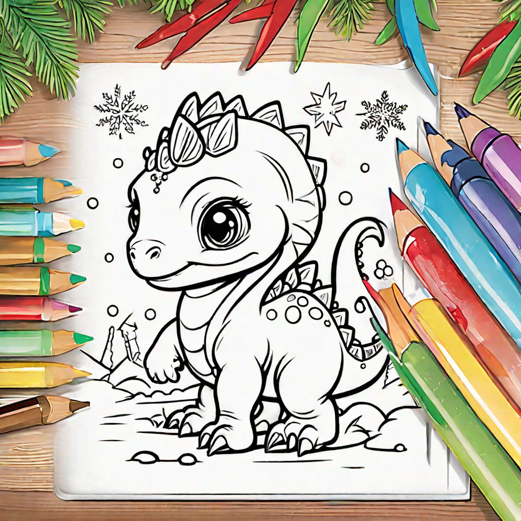 Very scary coloring book monster