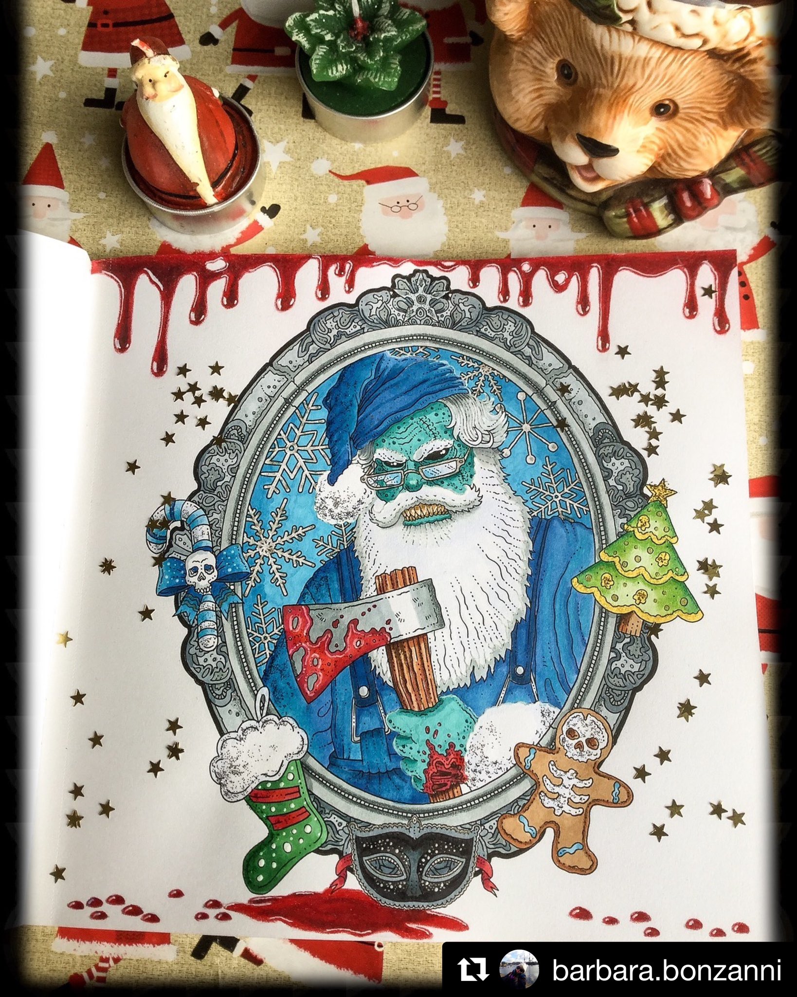 Alan robert on x the beauty of horror ghosts of christmas coloring book is a hit with colorists around the world grab it for less than on amazon httpstcoejotfztrv idwpublishing adultcoloring