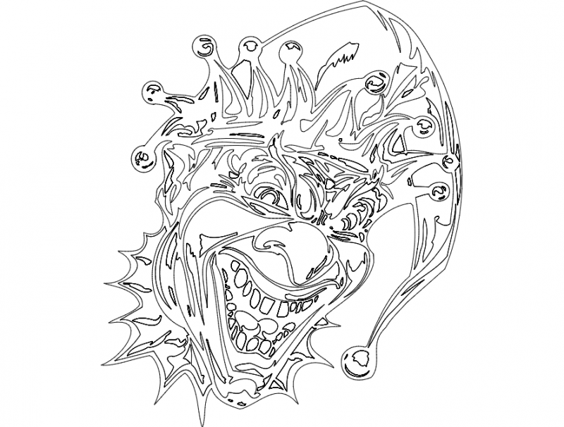 Clown full dxf file free download
