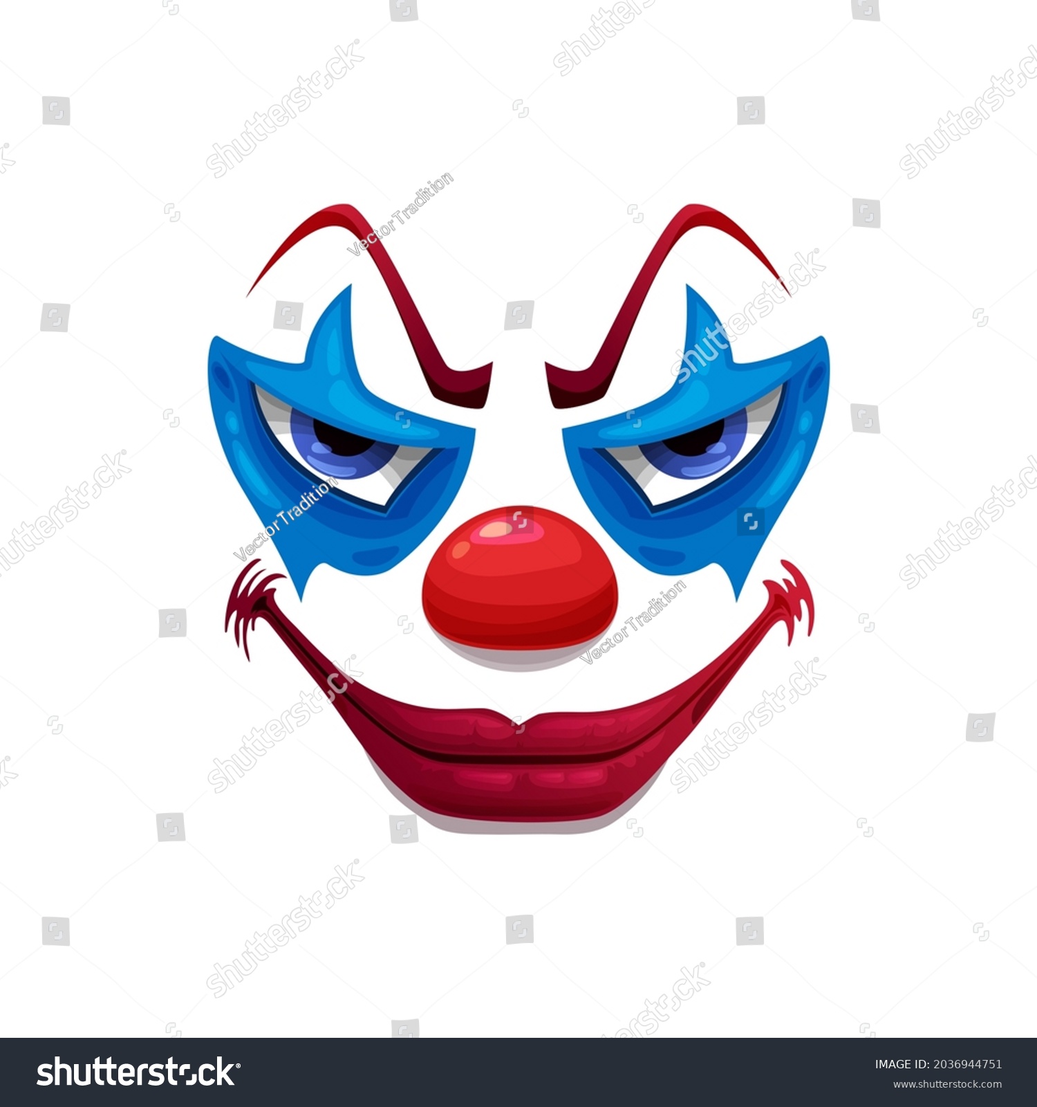 Thousand creepy clown face royalty