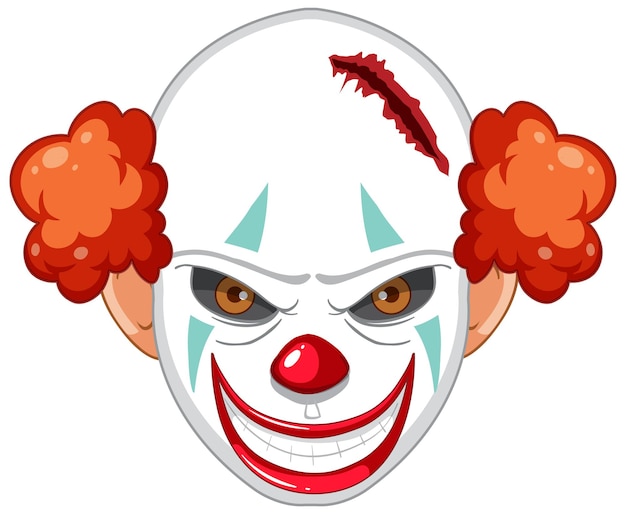 Scary clown vectors illustrations for free download