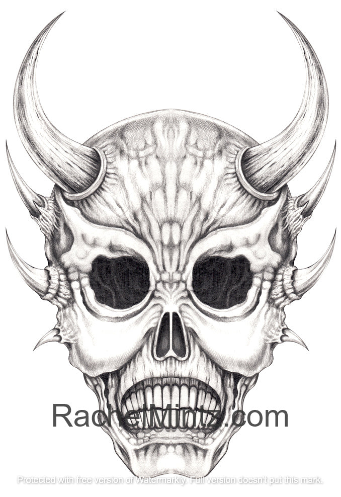 Demonic skulls