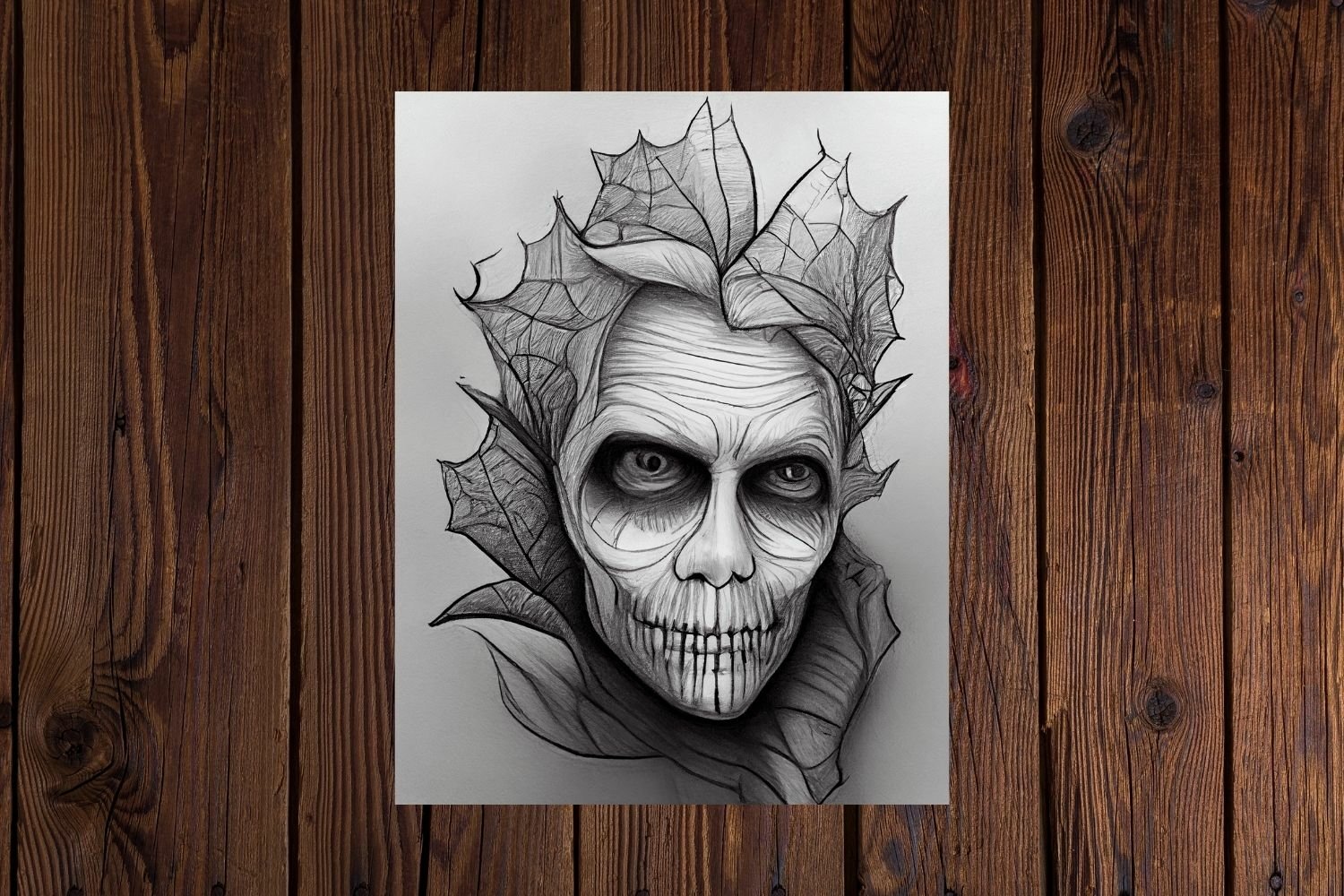 Scary skulls coloring pages