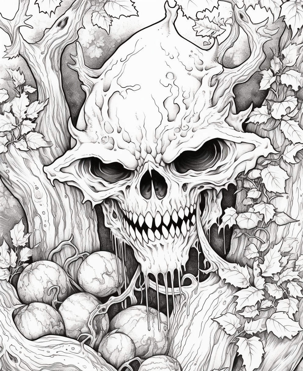 Scary coloring pages for older children coloring pages