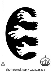 Halloween scary pumpkin stencils photos and images