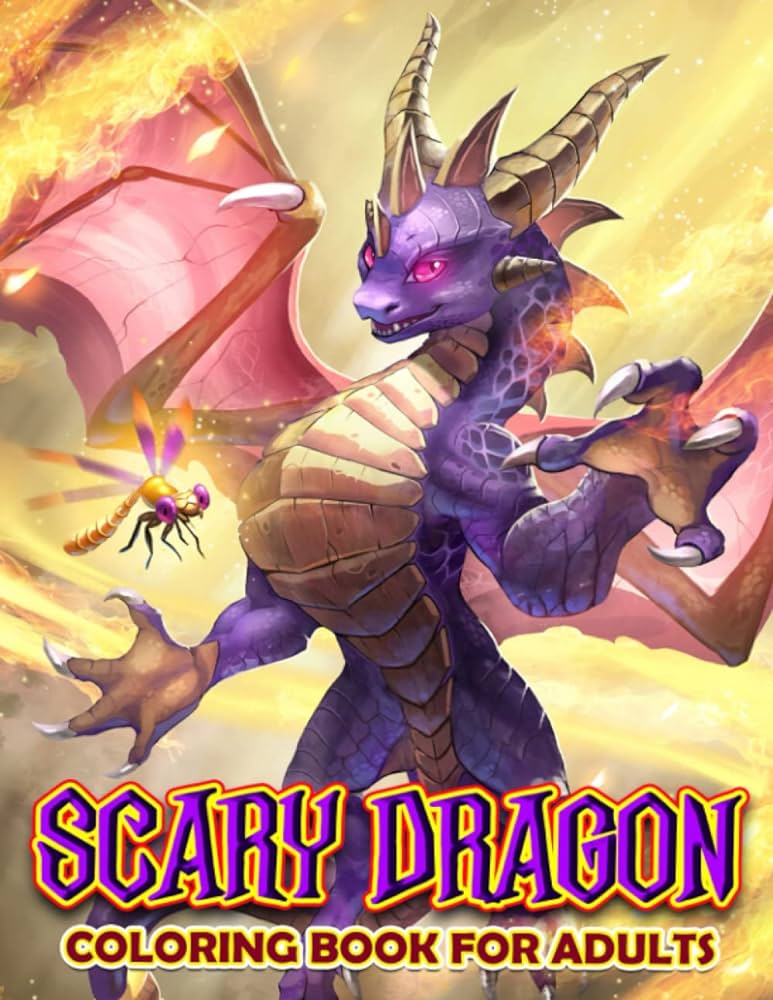 Scary dragon coloring book for adults including illustrations of creepy dragons insi to color halloween gift for family and friends to have fun blaese serenity blaese books