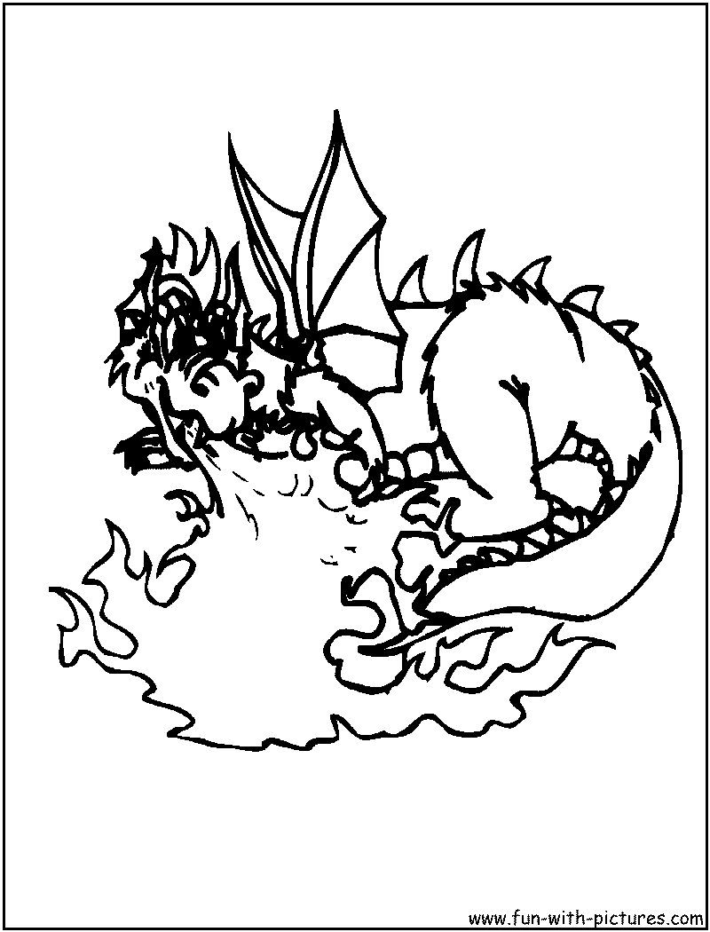 Dragon coloring pages
