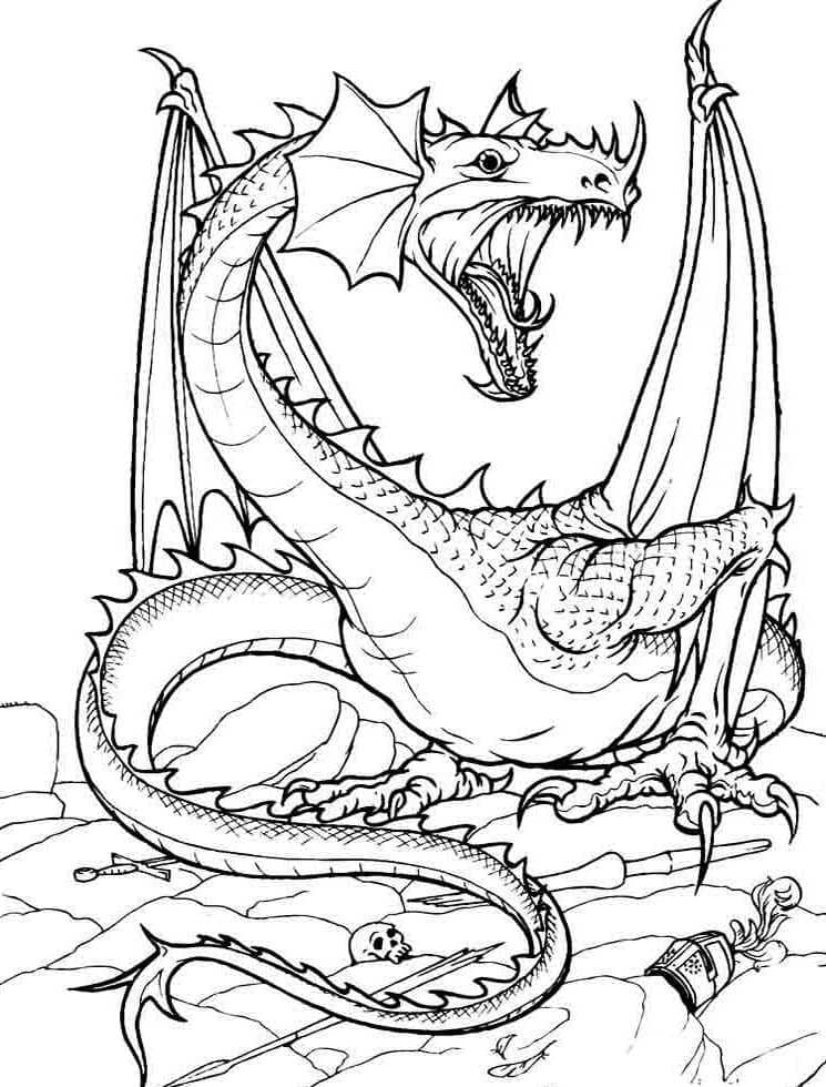 Dragon coloring pages