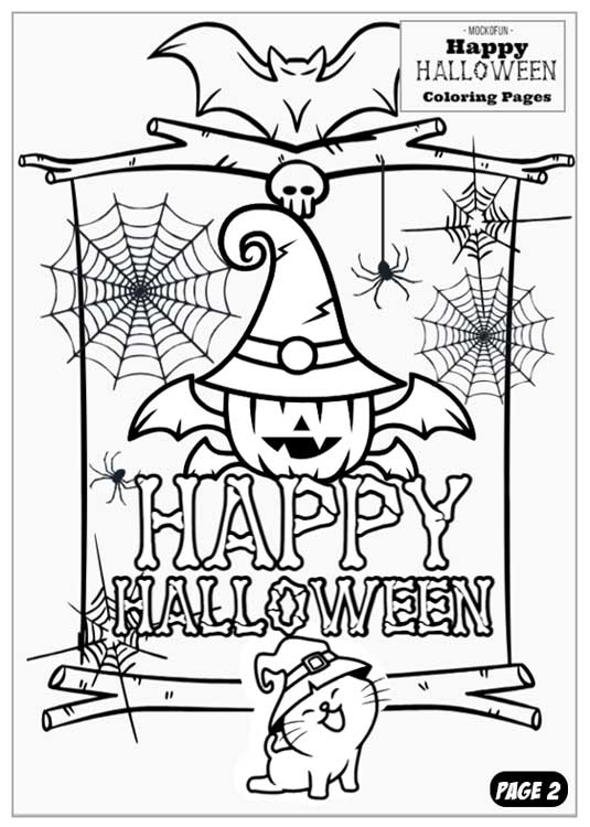 Ð happy halloween coloring pages