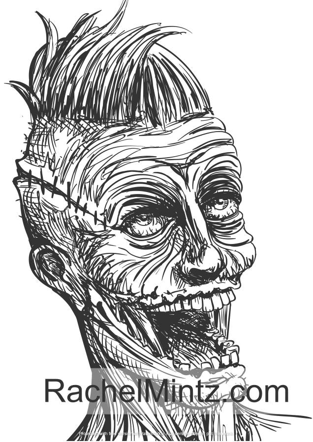 Horror freaks coloring book for adults killer clowns skulls hal â rachel mintz coloring books