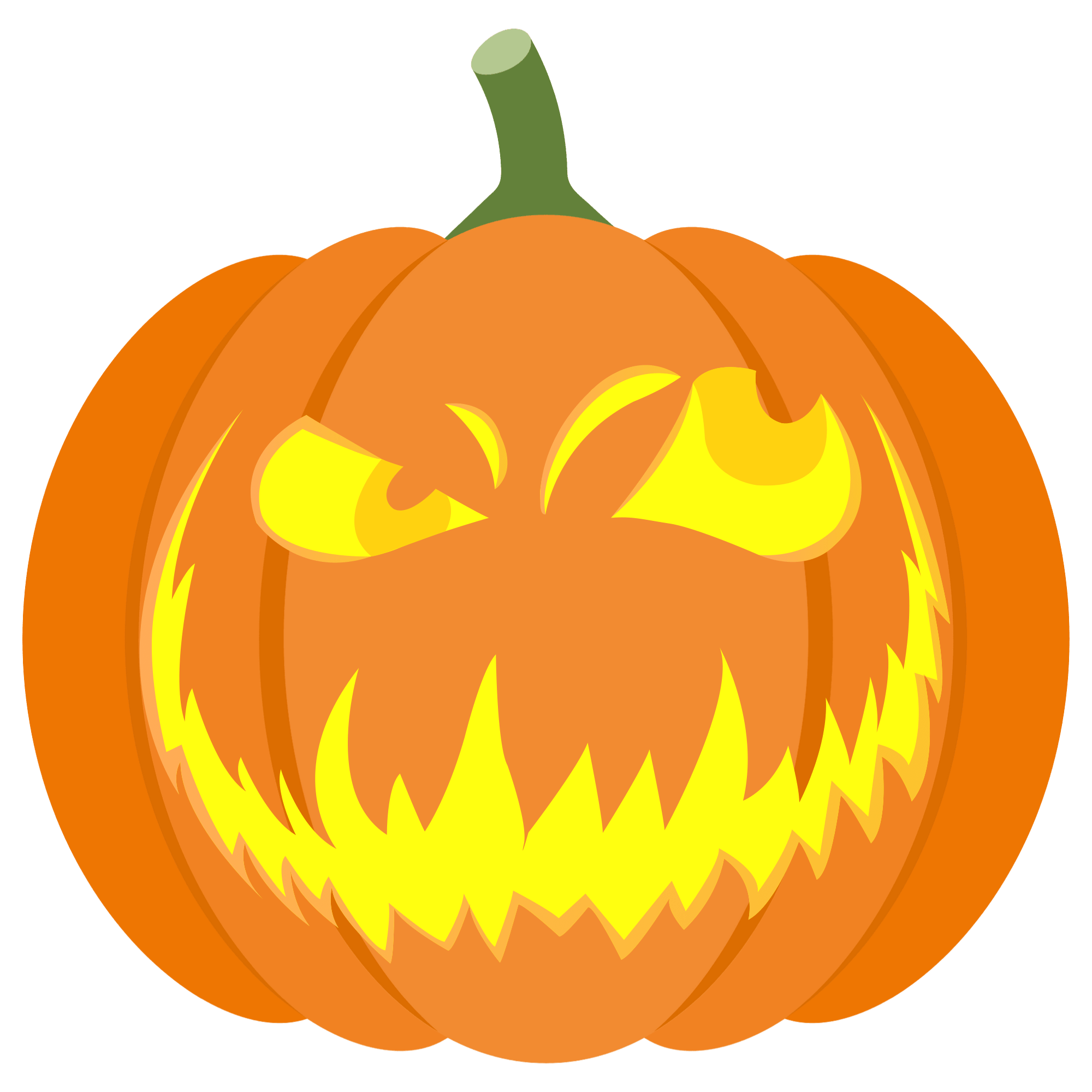 Scary face pumpkin stencil free printable papercraft templates