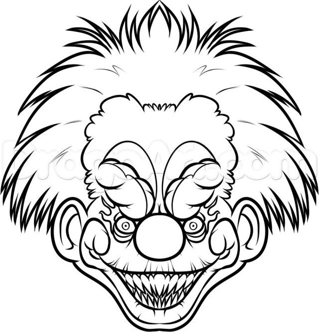 Best photo of scary coloring pages