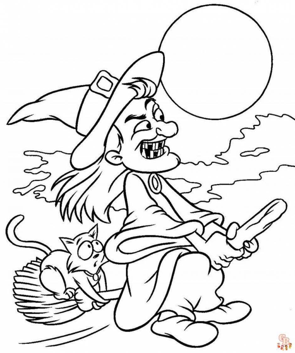 Fun and spooky halloween coloring pages for kids