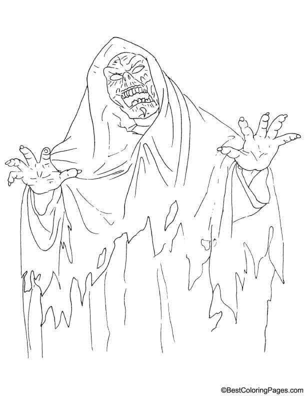 Scary ghost coloring page download free scary ghost coloring page for kids best coloring pages
