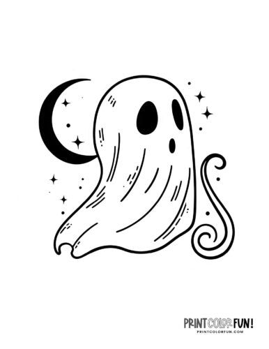 Boo these ghost coloring pages are your key to spook