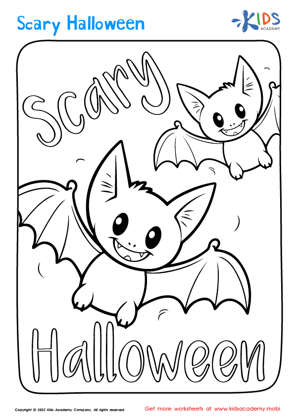 Free easy halloween coloring pages