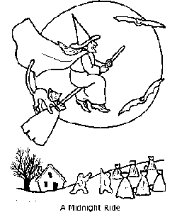 Scary halloween coloring pages