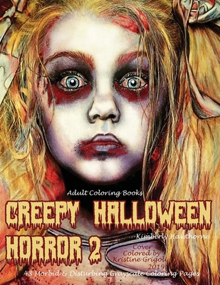 Adult coloring books creepy halloween horror morbid disturbing grayscale coloring pages paperback carmichaels bookstore