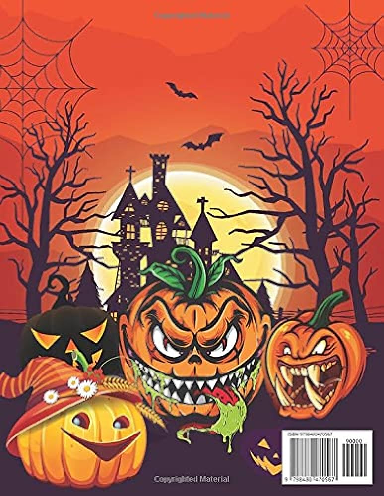 The haunted halloween pumpkin wars coloring book for kids coloring pages with zombies cute spooky scary jack