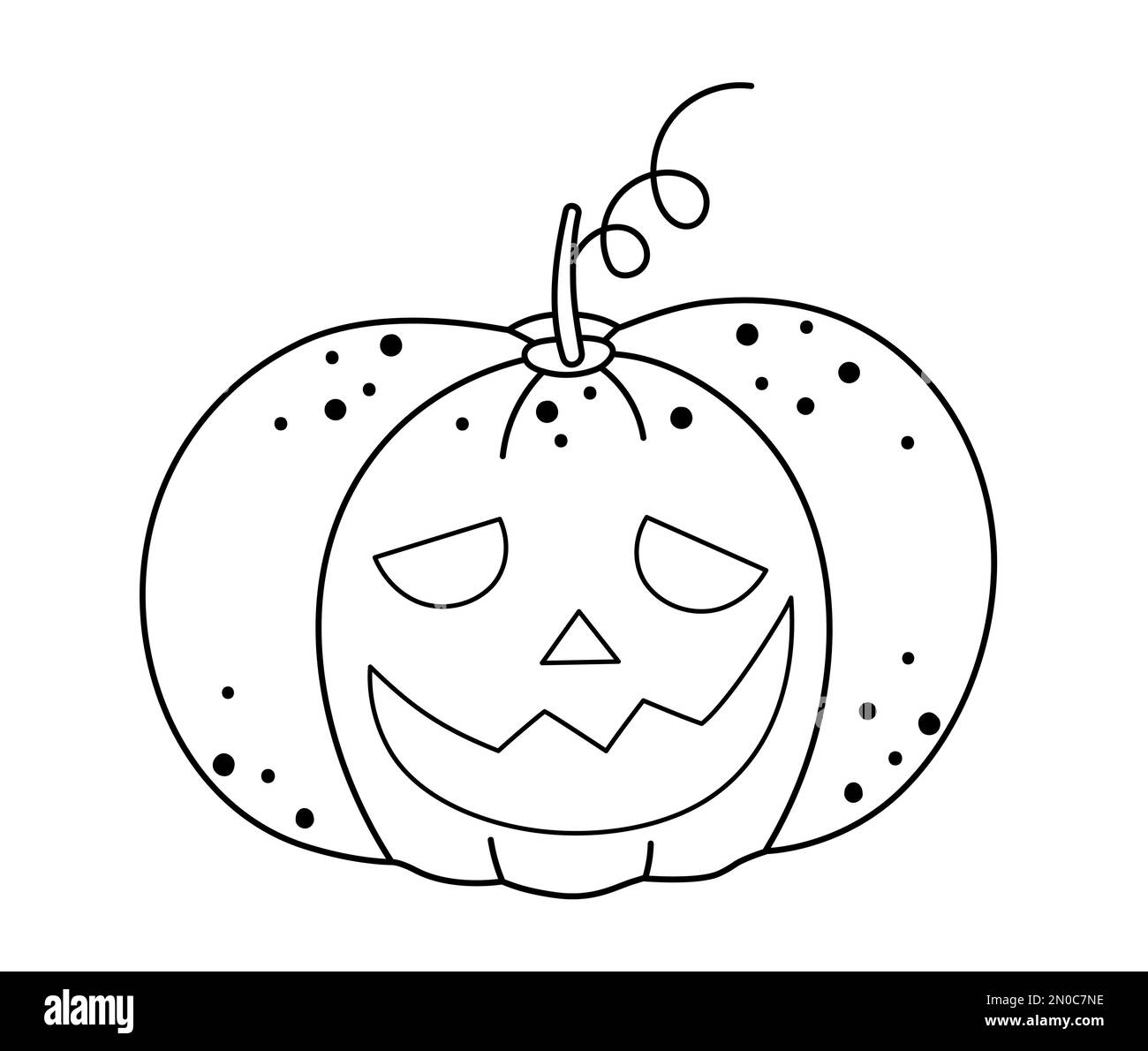 Halloween pumpkin coloring page hi