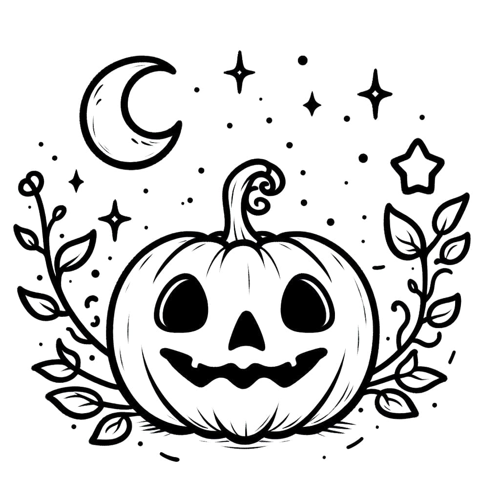 Jack o lantern coloring pages