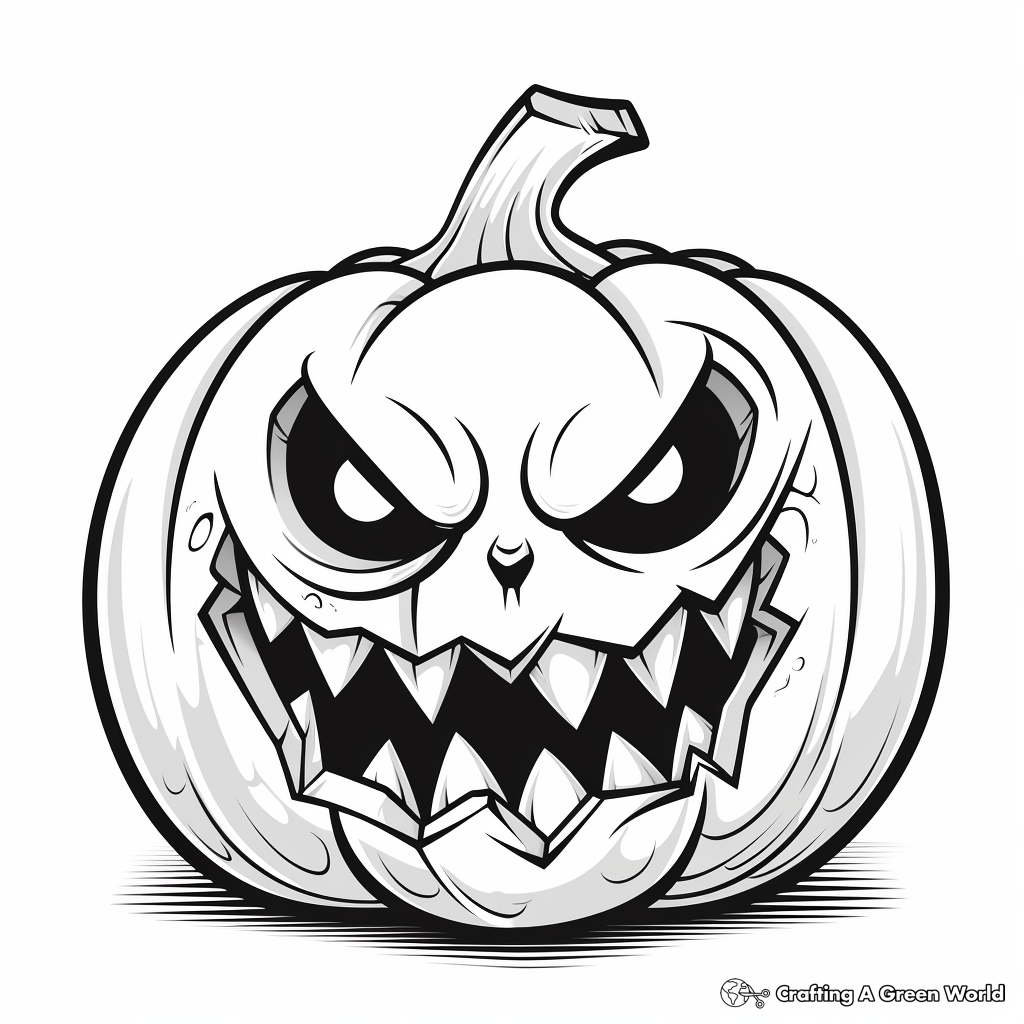 Jack o lantern coloring pages