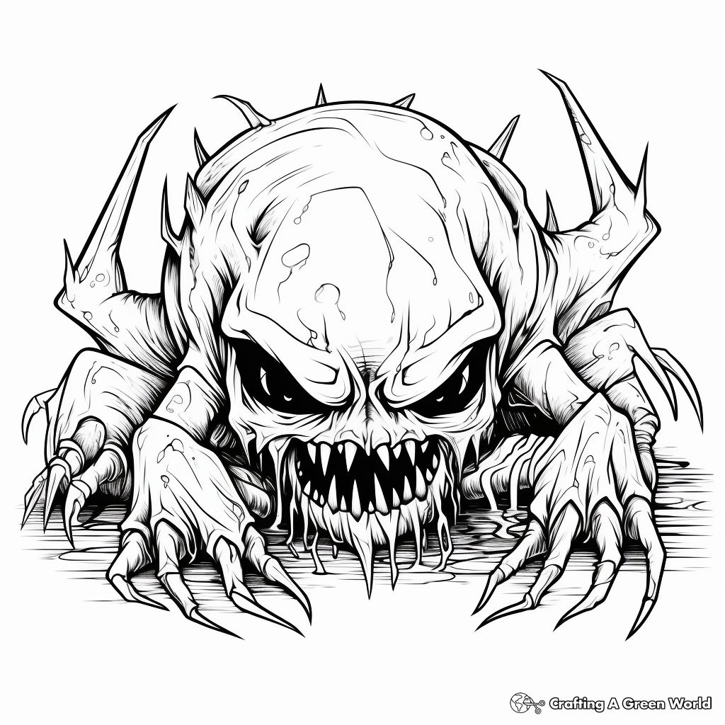 Horror coloring pages