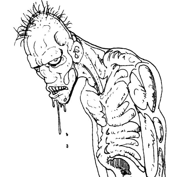 Ugly zombie coloring page monster coloring pages cartoon coloring pages coloring pages