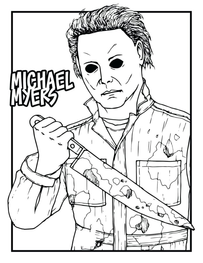 Horror movies coloring pages