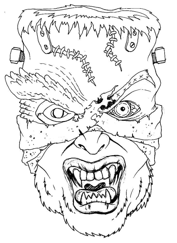 Scary coloring pages