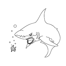 Top shark coloring pages for your little ones