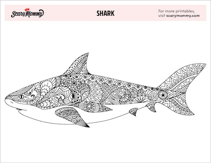 Shark coloring pages for kids that are really some