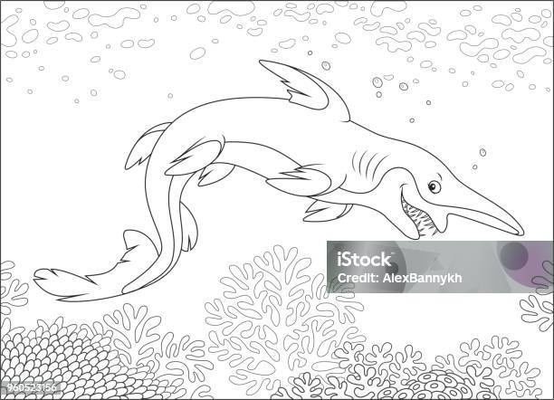 Scary goblin shark stock illustration