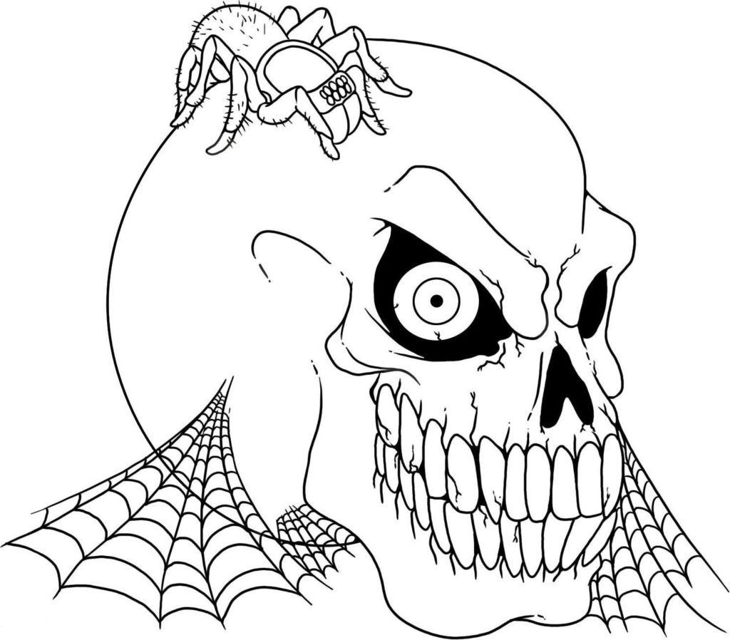 Scary coloring pages
