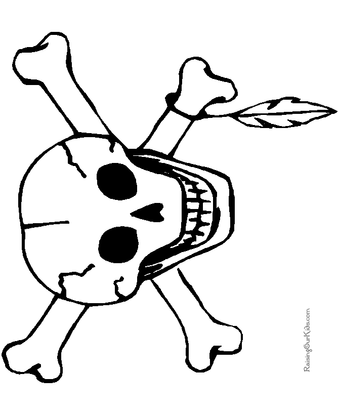 Halloween skeleton coloring pages