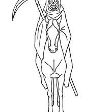 Skeleton coloring pages