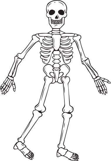 Skeleton printables for kids learning and decorating printables